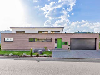 Fertighaus Architektenhaus 772.306 von Beilharz Schlüsselfertig ab 300000€, Cubushaus Außenansicht 2