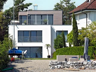Fertighaus Architektenhaus 772.313 von Beilharz Schlüsselfertig ab 300000€, Cubushaus Außenansicht 3