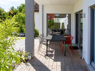 Fertighaus Architektenhaus 772.330 von Beilharz Schlüsselfertig ab 300000€, Satteldach-Klassiker Außenansicht 4