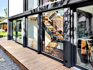 Fertighaus Architektenhaus 772.413 von Beilharz Schlüsselfertig ab 300000€, Satteldach-Klassiker Außenansicht 3