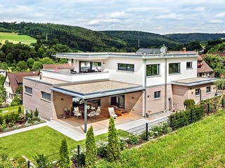 Fertighaus Architektenhaus 772.419 von Beilharz Schlüsselfertig ab 300000€, Cubushaus Außenansicht 3