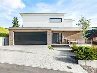 Fertighaus Architektenhaus 772.419 von Beilharz Schlüsselfertig ab 300000€, Cubushaus Außenansicht 4