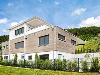 Fertighaus Architektenhaus 772.419 von Beilharz Schlüsselfertig ab 300000€, Cubushaus Außenansicht 5