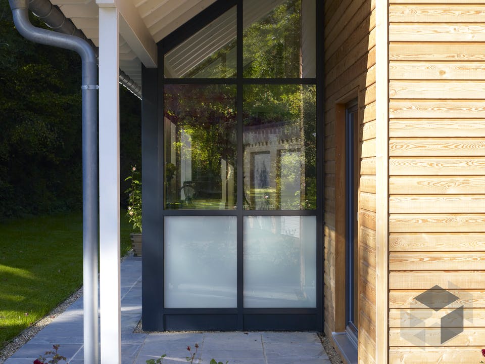 Architektur aus Glas von Baufritz Außenansicht