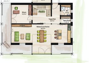 Architektur aus Glas Grundriss