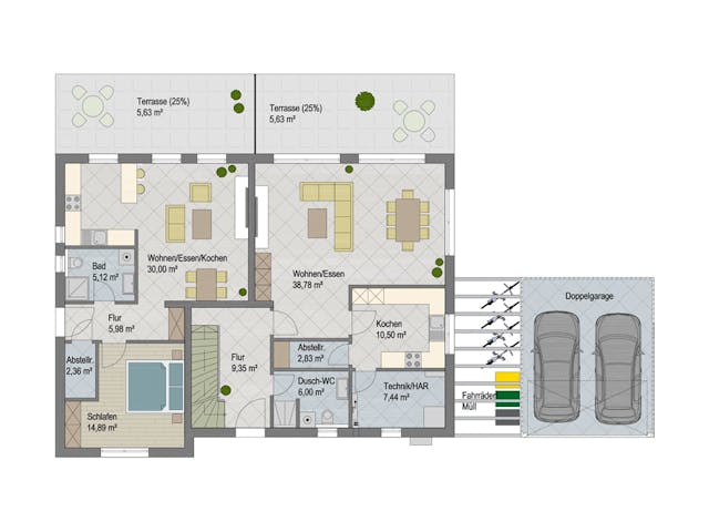 Massivhaus Bonn von ARGISOL-Bausysteme Bausatzhaus ab 67050€, Cubushaus Grundriss 1 Massivhaus Bonn von ARGISOL-Bausysteme Bausatzhaus ab 67050€, Cubushaus Grundriss 1