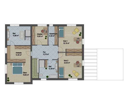 Massivhaus Bonn von ARGISOL-Bausysteme Bausatzhaus ab 67050€, Cubushaus Grundriss 2