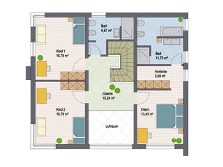 Massivhaus Boston von ARGISOL-Bausysteme Bausatzhaus ab 58390€, Cubushaus Grundriss 2