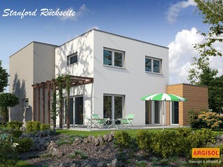 Massivhaus Stanford von ARGISOL-Bausysteme Bausatzhaus ab 58110€, Cubushaus Außenansicht 2