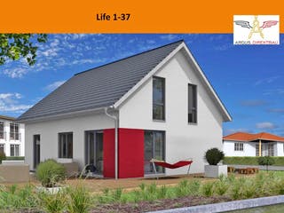 Massivhaus Life 1-37 von ARGUS Direktbau, Satteldach-Klassiker Außenansicht 1