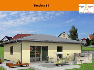 Massivhaus Timeless 89 von ARGUS Direktbau, Bungalow Außenansicht 1