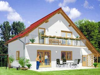 Massivhaus Ariano von VARIANT-HAUS Bausatzhaus ab 40663€, Satteldach-Klassiker Außenansicht 1