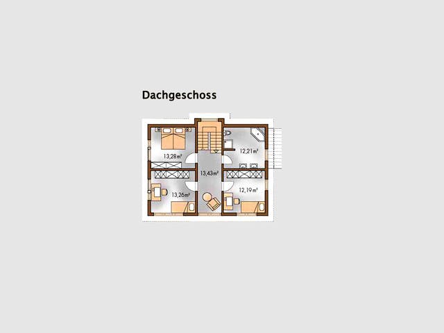 Massivhaus Art Haus von Wagener Systemhausbau Schlüsselfertig ab 182000€, Pultdachhaus Grundriss 1