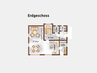 Massivhaus Art Haus von Wagener Systemhausbau Schlüsselfertig ab 182000€, Pultdachhaus Grundriss 2