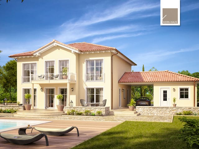 Massivhaus Stadtvilla Aurelio von Kern-Haus Schlüsselfertig ab 574900€, Stadtvilla Außenansicht 1 Massivhaus Stadtvilla Aurelio von Kern-Haus Schlüsselfertig ab 574900€, Stadtvilla Außenansicht 1