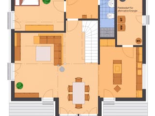 Fertighaus AVEO von FingerHaus, Satteldach-Klassiker Grundriss 1