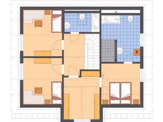 Fertighaus AVEO von FingerHaus, Satteldach-Klassiker Grundriss 2