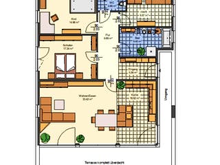 Massivhaus Marie von AVOS Hausbau Schlüsselfertig ab 297500€, Bungalow Grundriss 1