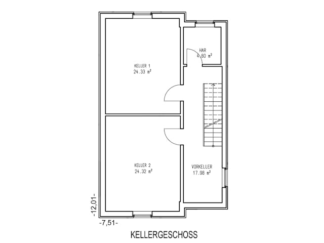 Massivhaus Braunschweig von Aye-Bau Schlüsselfertig ab 355700€, Satteldach-Klassiker Grundriss 3
