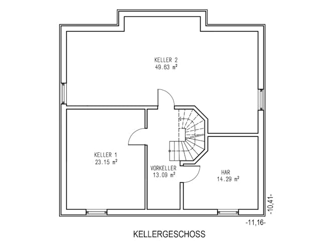 Massivhaus Grunewald von Aye-Bau Schlüsselfertig ab 457500€, Stadtvilla Grundriss 3