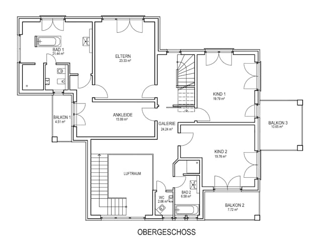 Massivhaus Schlachtensee von Aye-Bau Schlüsselfertig ab 871800€, Stadtvilla Grundriss 2