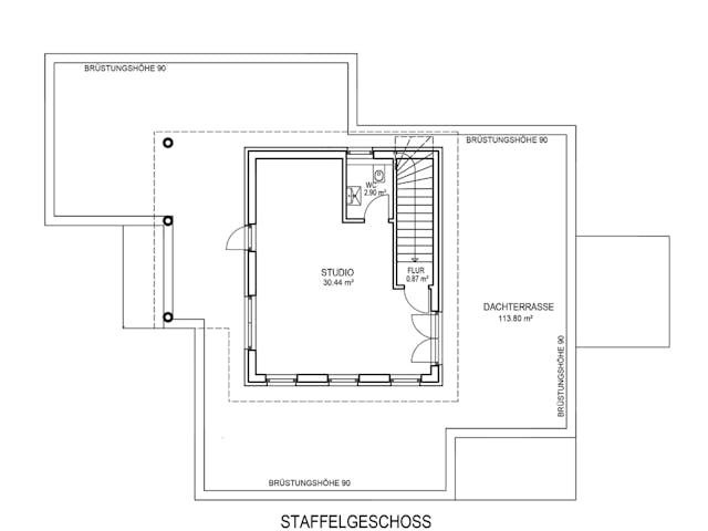 Massivhaus Schlachtensee von Aye-Bau Schlüsselfertig ab 871800€, Stadtvilla Grundriss 3