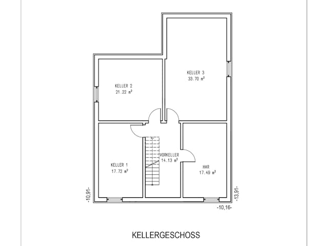 Massivhaus Weimar von Aye-Bau Schlüsselfertig ab 452600€, Cubushaus Grundriss 3
