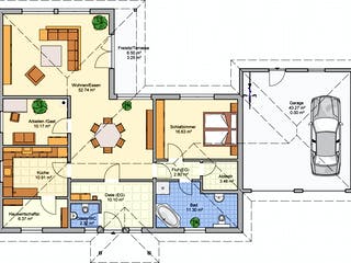 Fertighaus Pli von Fingerhut Haus Schlüsselfertig ab 403661€, Bungalow Grundriss 1
