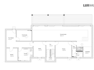 Fertighaus Flachdach 335 von LUXHAUS, Cubushaus Grundriss 3