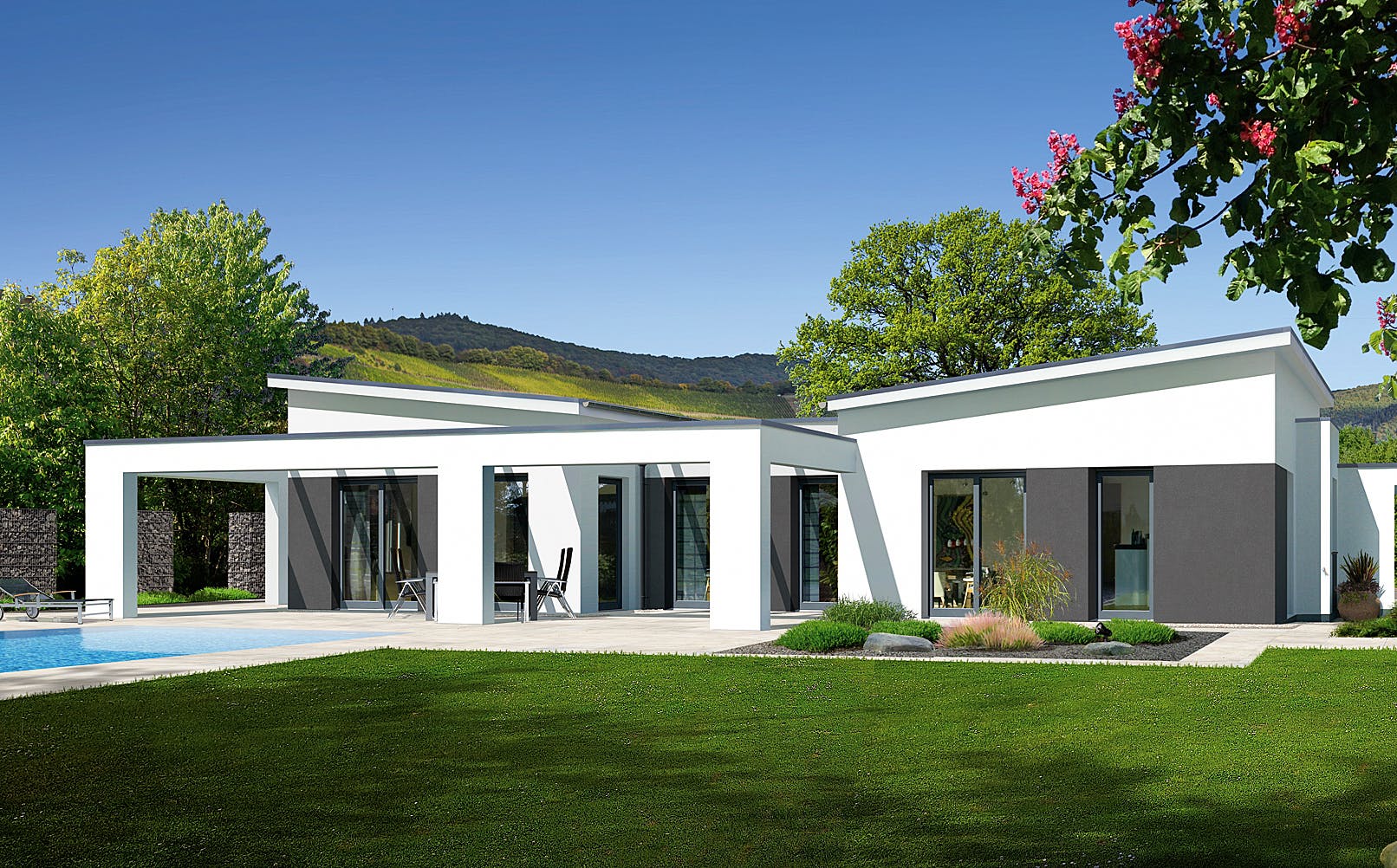 Fertighaus Karibio von FINGERHUT-HAUS Schlüsselfertig ab 573548€, Bungalow Außenansicht 1