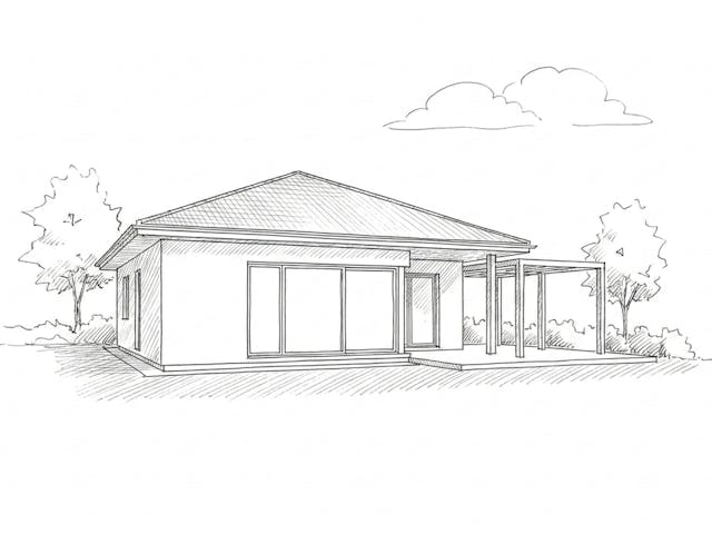 Massivhaus Bungalow 100 von Ever Energy Home, Bungalow Außenansicht 1