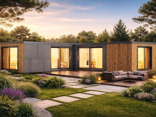 Fertighaus Mallorca von Easy Homes - Tiny- & Modulhäuser Schlüsselfertig ab 189000€, Bungalow Außenansicht 1