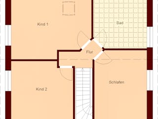 Massivhaus Dierhagen I von TIMOWA Massivhäuser Schlüsselfertig ab 266900€, Satteldach-Klassiker Grundriss 2