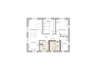 Massivhaus STADTVILLA 195 MIT 2 WOHNEINHEITEN von Kähler Massivhaus Schlüsselfertig ab 492630€, Stadtvilla Grundriss 2