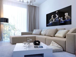 Fertighaus Kubus 0-190 von BoHolz Haus Schlüsselfertig ab 567394€, Cubushaus Innenansicht 3