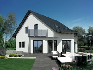 Fertighaus Bad Vilbel von STREIF Haus, Satteldach-Klassiker Außenansicht 1