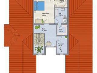 Massivhaus Villa Bahia I von ARGISOL-Bausysteme Bausatzhaus ab 76600€, Stadtvilla Grundriss 1