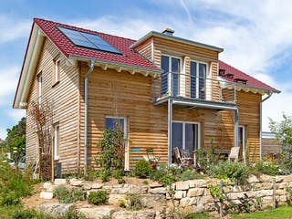 Fertighaus Balance 772.311 von Beilharz Schlüsselfertig ab 250000€, Satteldach-Klassiker Außenansicht 1