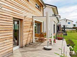 Fertighaus Balance 772.377 von Beilharz Schlüsselfertig ab 250000€, Satteldach-Klassiker Außenansicht 2