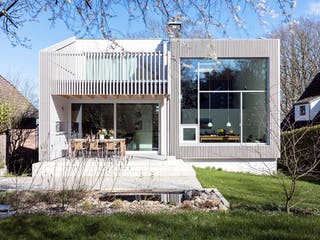 Fertighaus Marmstorf von Bardowicks.Haus und Holzbau Ausbauhaus ab 340000€, Cubushaus Außenansicht 1