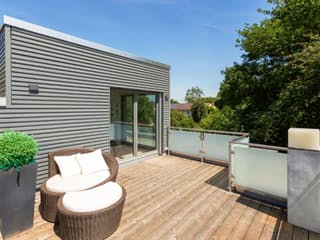 Fertighaus Bauen auf engstem Raum von Meisterstück-HAUS, Cubushaus Außenansicht 3