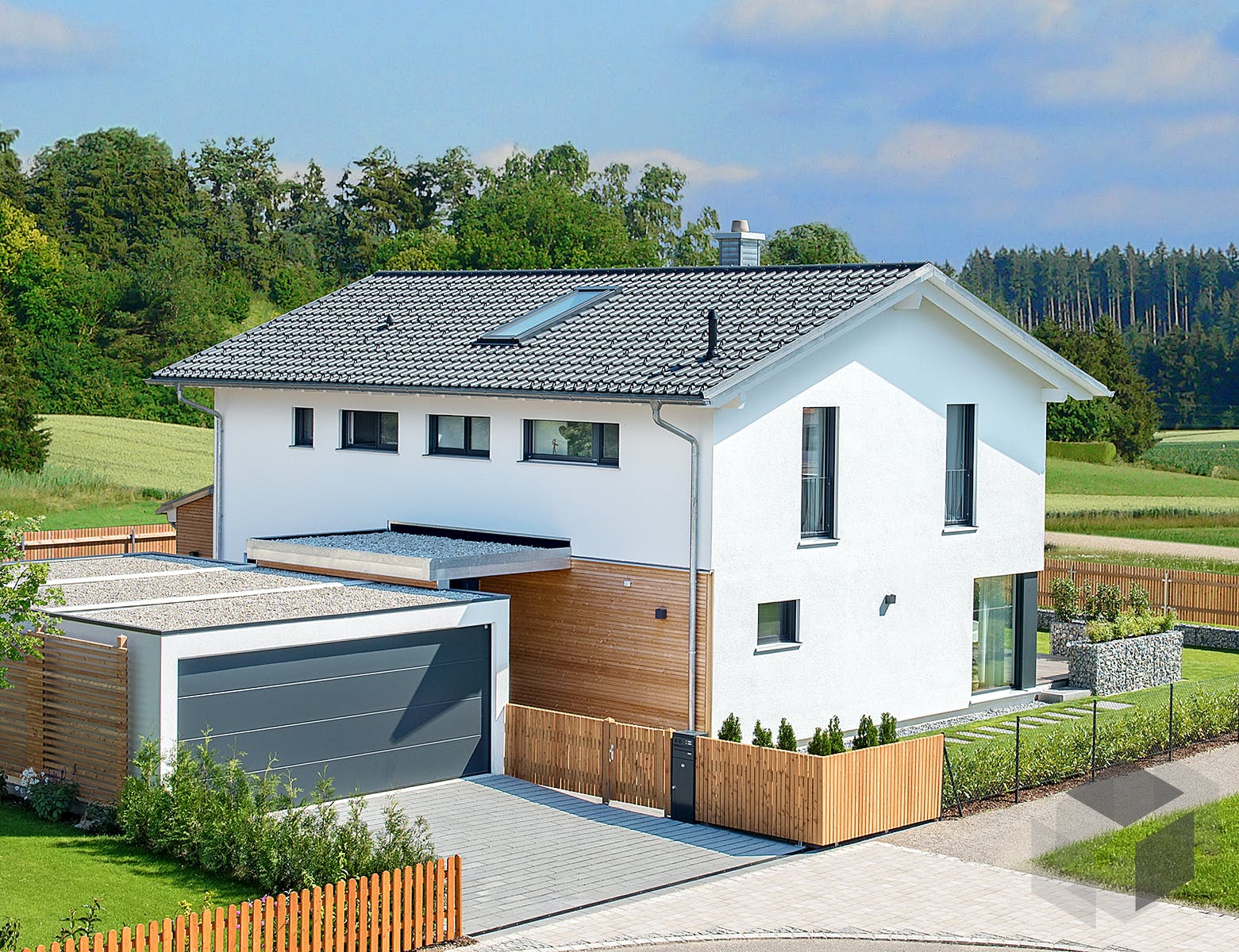 Einfamilienhaus Herb Kundenhaus von BauFritz Fertighaus.de