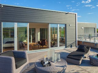 Fertighaus Mehrfamilienhaus Fluhr-Barth von Bau-Fritz - Mehrfamilienhäuser Schlüsselfertig ab 4125000€, Außenansicht 6