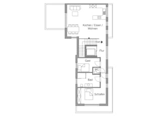 Fertighaus Mehrfamilienhaus Geske von Bau-Fritz - Mehrfamilienhäuser Schlüsselfertig ab 1710000€, Cubushaus Grundriss 3