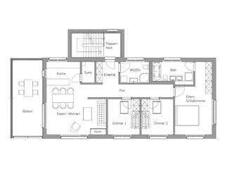 Fertighaus Mehrfamilienhaus Herndl von Bau-Fritz - Mehrfamilienhäuser Schlüsselfertig ab 1035000€, Grundriss 2