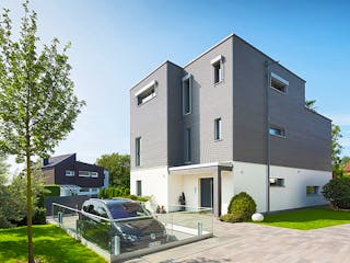 Fertighaus Mehrfamilienhaus Peters von Bau-Fritz - Mehrfamilienhäuser Schlüsselfertig ab 2730000€, Cubushaus Außenansicht 2