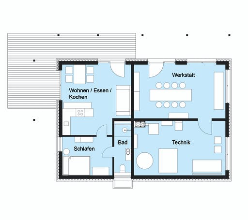 Fertighaus Heimat 4.0 - Musterhaus von Baufritz Schlüsselfertig ab 706200€, Satteldach-Klassiker Grundriss 3