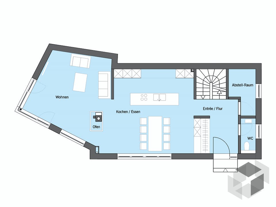 Ehrmann - Kundenhaus von Baufritz Grundriss