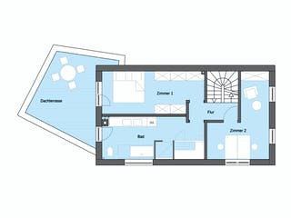 Fertighaus Ehrmann - Kundenhaus von Bau-Fritz Schlüsselfertig ab 790000€, Satteldach-Klassiker Grundriss 2
