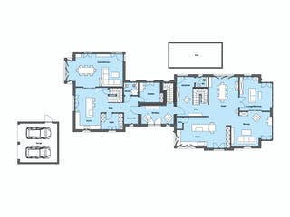 Fertighaus Fröhlich - Kundenhaus von Bau-Fritz Schlüsselfertig ab 1875000€, Stadtvilla Grundriss 1